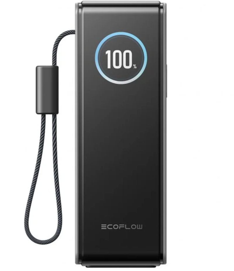 Baterie Externa EcoFlow Rapid, 25000mAh, 170W, QC + PD, 1 x USB-A - 3 x USB-C, Gri
