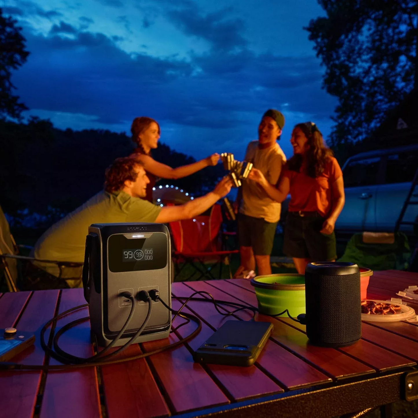 Baterie Externa EcoFlow Trail 200, 60000mAh, 220W, PD, 2 x USB-A - 2 x USB-C, Neagra EF-TRAIL200-N