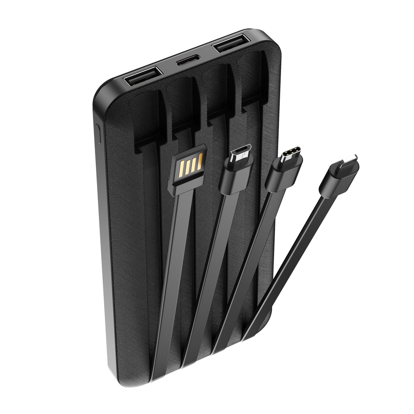 Baterie Externa Forever TB-411, 10000mAh, 10W, 1 x Lightning - 1 x microUSB - 1 x USB-C - 2 x USB-A, Neagra