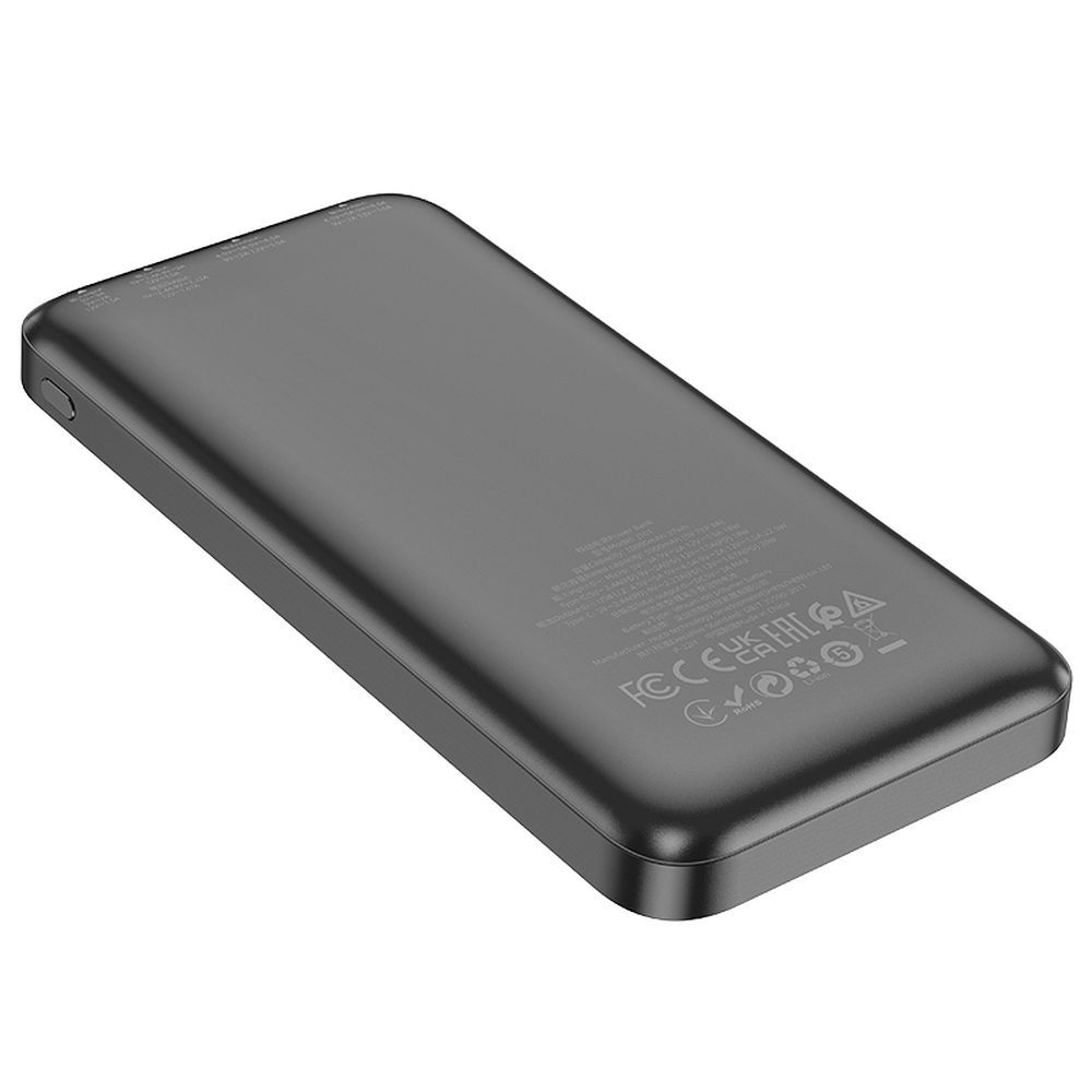 Baterie Externa HOCO J101, 10000mAh, 22.5W, QC + PD, 1 x USB-C - 2 x USB-A, Neagra