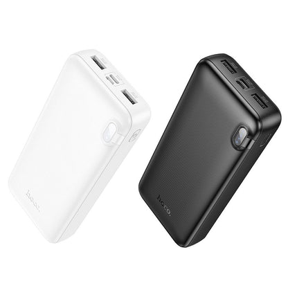 Baterie Externa HOCO J128A, 20000mAh, 10W, 2 x USB-A, Neagra