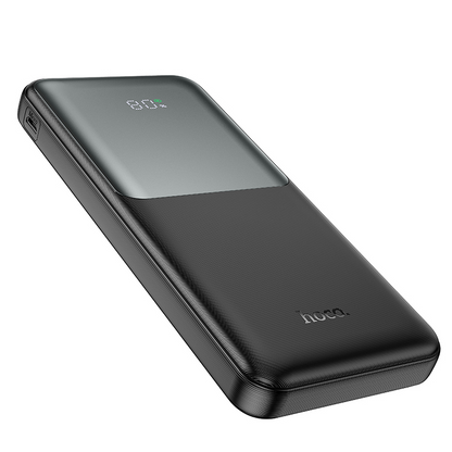 Baterie Externa HOCO J136, 10000mAh, 22.5W, QC + PD, 1 x USB-C - 2 x USB-A, Neagra