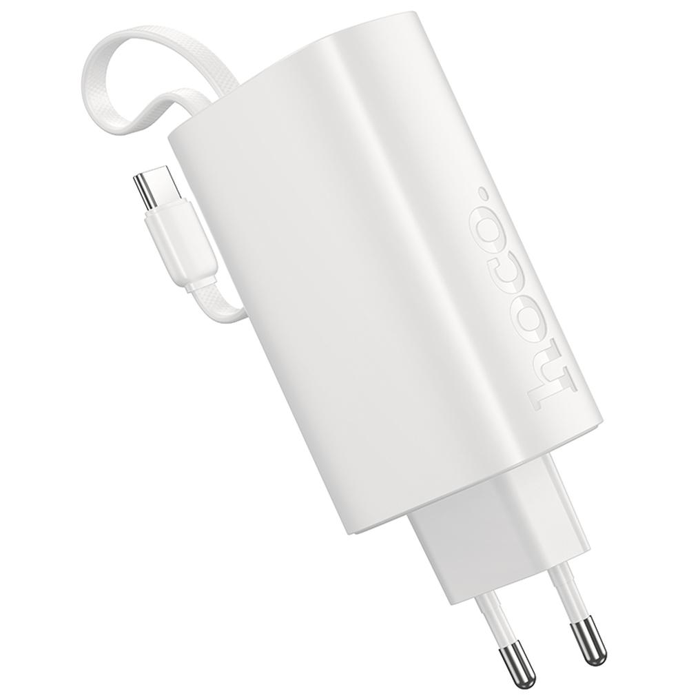 Baterie Externa HOCO J148 2in1, 5000mAh, 20W, PD, 2 x USB-C, Alba