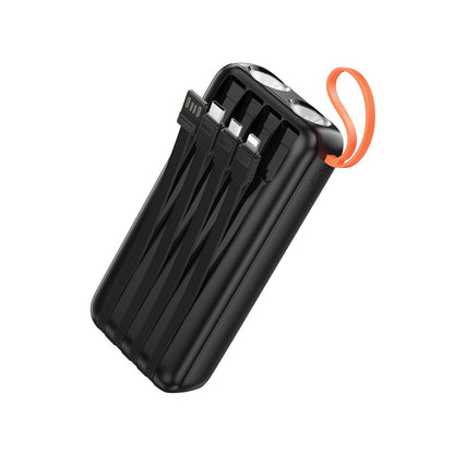 Baterie Externa HOCO J151A, 20000mAh, 10W, 1 x Lightning - 1 x microUSB - 1 x USB-A - 1 x USB-C, Neagra
