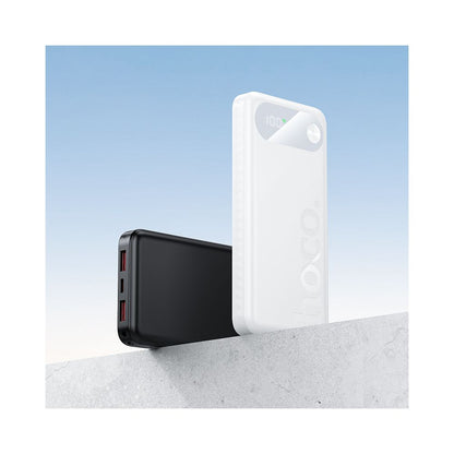 Baterie Externa HOCO J154, 10000mAh, 22.5W, QC + PD, 1 x USB-C - 2 x USB-A, Neagra