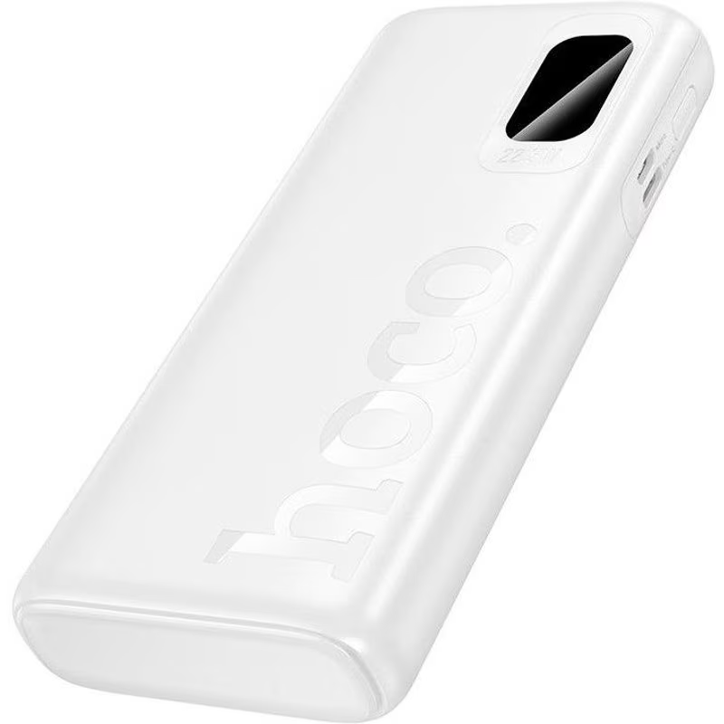 Baterie Externa HOCO J158 Pro Runner, 10000mAh, 22.5W, QC + PD, 1 x USB-C - 2 x USB-A, Alba