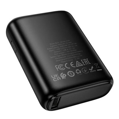 Baterie Externa HOCO J158, 5000mAh, 10W, 1 x USB-A, Neagra