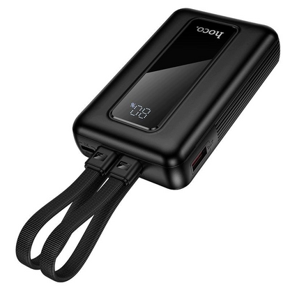 Baterie Externa HOCO J162, 10000mAh, 22.5W, QC + PD, 1 x Lightning - 1 x USB-A - 2 x USB-C, Neagra