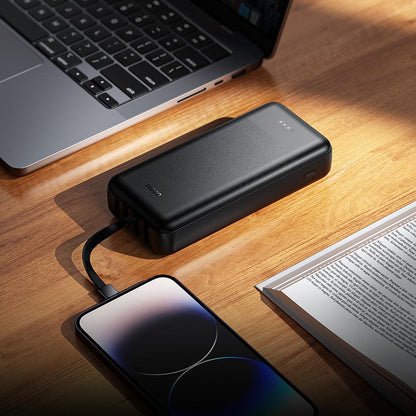 Baterie Externa HOCO J163A, 20000mAh, 10W, 1 x Lightning - 1 x microUSB - 1 x USB-C - 2 x USB-A, Neagra