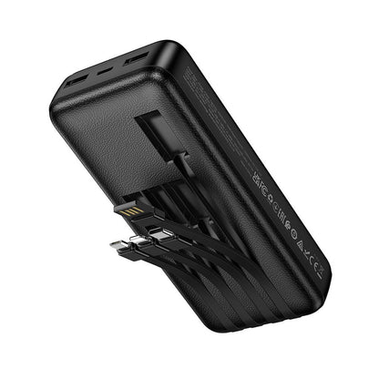 Baterie Externa HOCO J163A, 20000mAh, 10W, 1 x Lightning - 1 x microUSB - 1 x USB-C - 2 x USB-A, Neagra