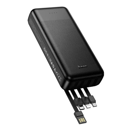Baterie Externa HOCO J163A, 20000mAh, 10W, 1 x Lightning - 1 x microUSB - 1 x USB-C - 2 x USB-A, Neagra