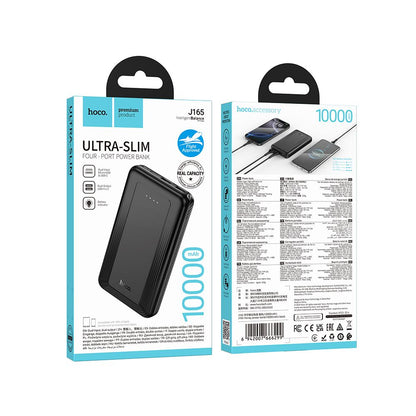 Baterie Externa HOCO J165A, 10000mAh, 10W, 2 x USB-A, Neagra