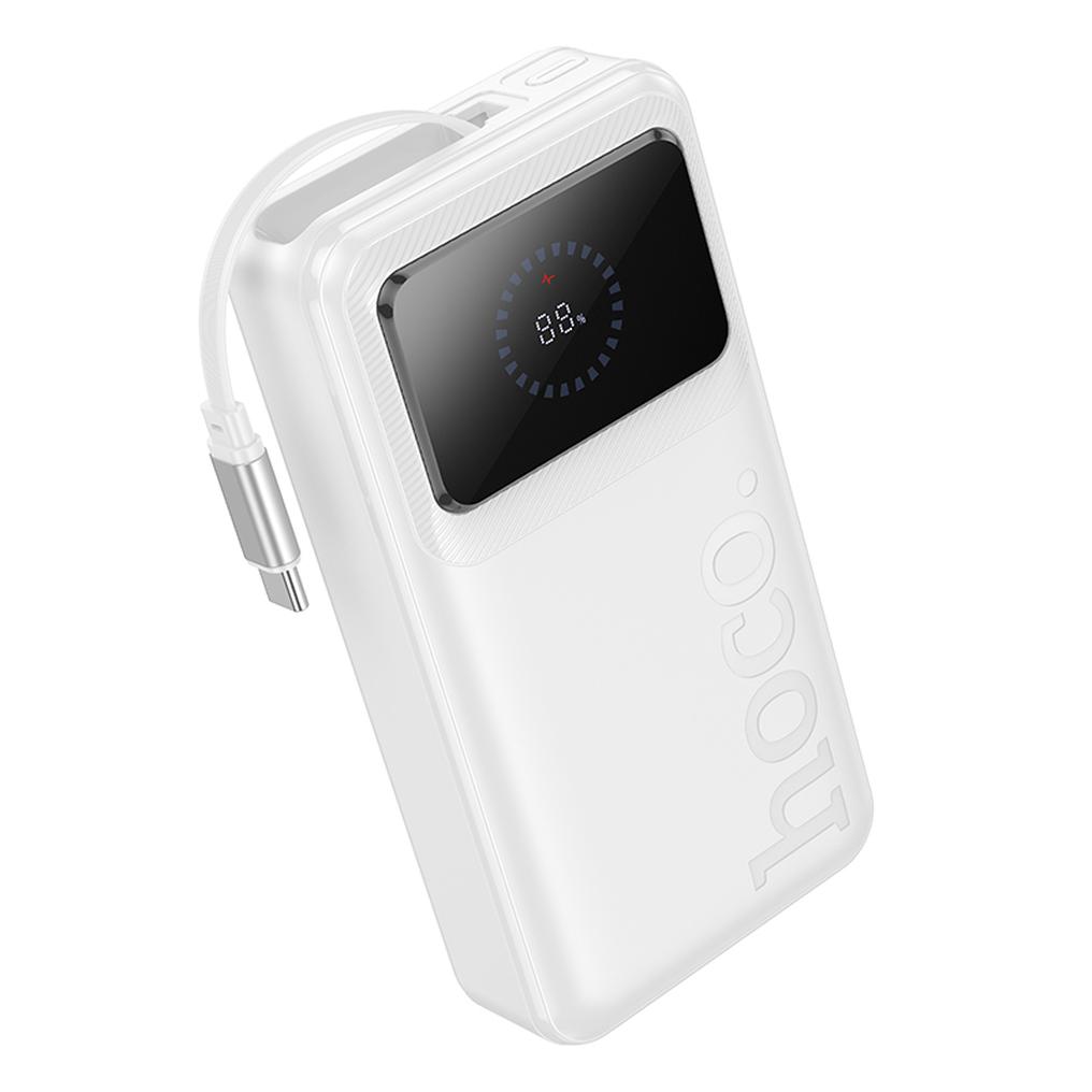 Baterie Externa HOCO Q41, 20000mAh, 22.5W, QC + PD, 1 x USB-A - 2 x USB-C, Alba