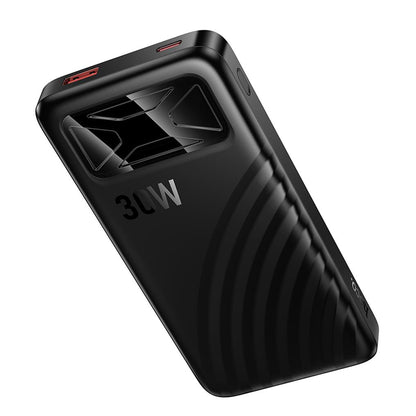 Baterie Externa HOCO Q42, 10000mAh, 30W, QC + PD, 1 x USB-A - 1 x USB-C, Neagra