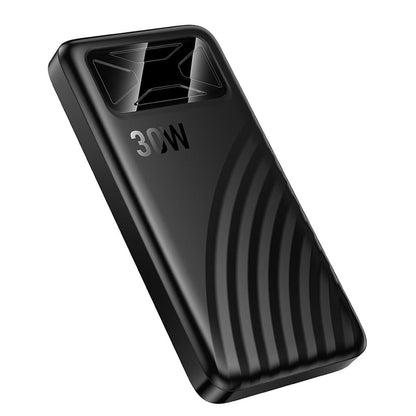 Baterie Externa HOCO Q42, 10000mAh, 30W, QC + PD, 1 x USB-A - 1 x USB-C, Neagra