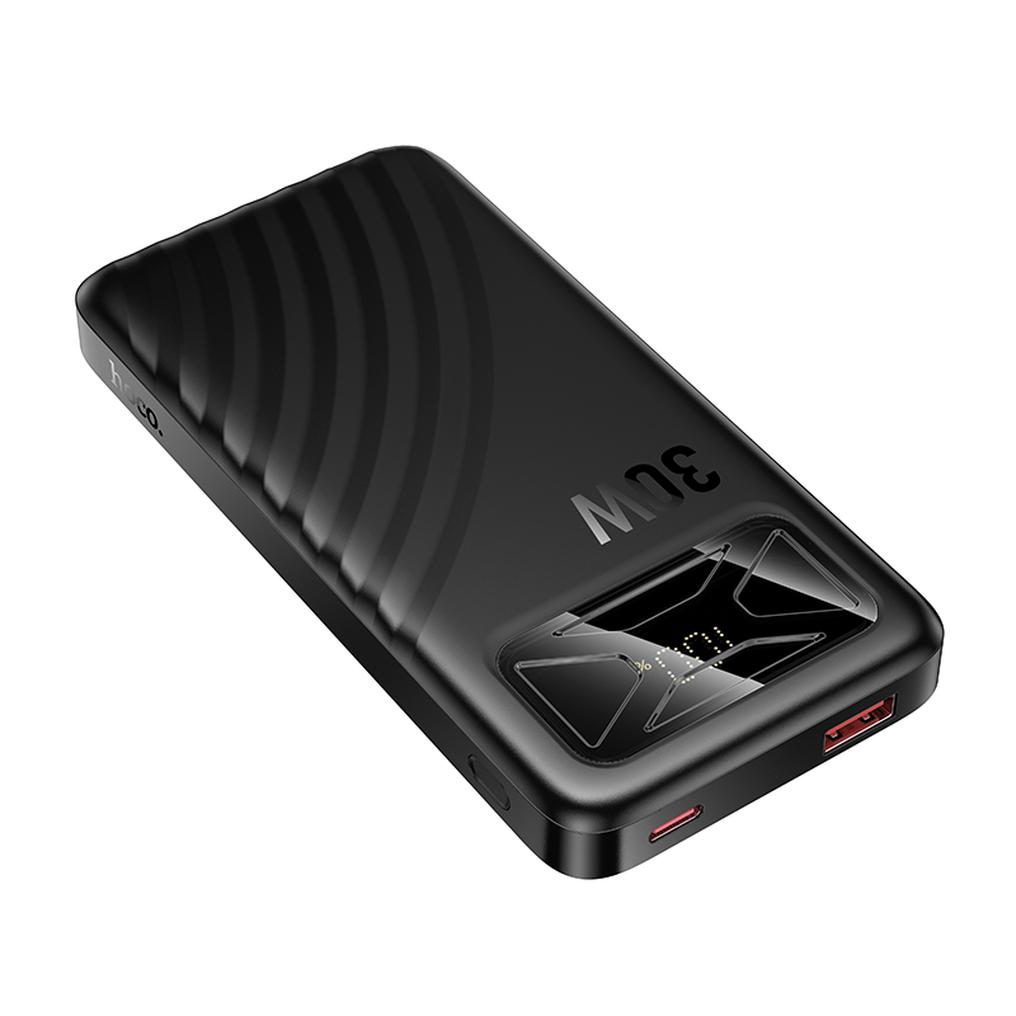Baterie Externa HOCO Q42, 10000mAh, 30W, QC + PD, 1 x USB-A - 1 x USB-C, Neagra