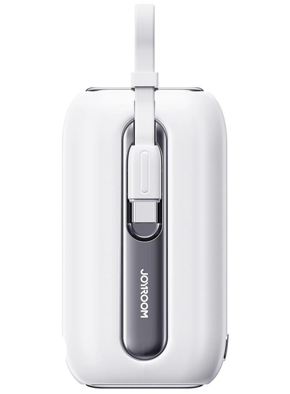 Baterie Externa Joyroom Colorful Series JR-L012, 10000mAh, 22.5W, QC + PD, 1 x Lightning - 2 x USB-C, Alba