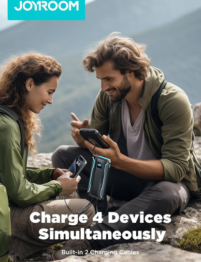 Baterie Externa Joyroom JR-L017, 10000mAh, 22.5W, QC + PD, 1 x Lightning - 1 x USB-A - 2 x USB-C, Neagra