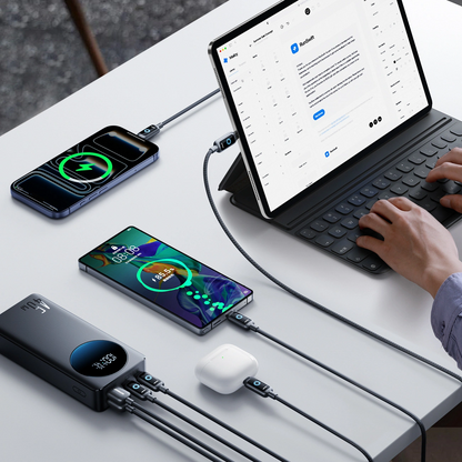 Baterie Externa Joyroom JR-PBF02 Pro, 20000mAh, 45W, QC + PD, 2 x USB-A - 2 x USB-C, Neagra