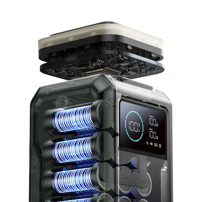 Baterie Externa Joyroom JR-PBF10, 75000mAh, 100W, QC + PD, 3 x USB-A - 3 x USB-C, Verde