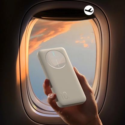 Baterie Externa Joyroom JR-PBF12, 10000mAh, 12W, 1 x USB-C - 2 x USB-A, Alba