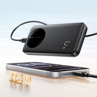 Baterie Externa Joyroom JR-PBF12 Pro, 10000mAh, 22.5W, QC + PD, 1 x USB-C - 2 x USB-A, Neagra