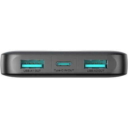 Baterie Externa Joyroom JR-PBF12, 10000mAh, 12W, 1 x USB-C - 2 x USB-A, Neagra