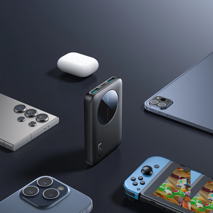 Baterie Externa Joyroom JR-PBF13, 5000mAh, 12W, 1 x USB-C - 2 x USB-A, Neagra