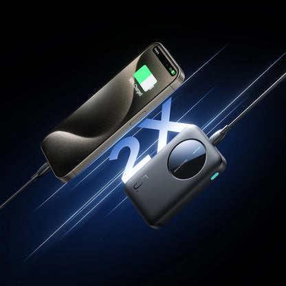 Baterie Externa Joyroom JR-PBF13, 5000mAh, 12W, 1 x USB-C - 2 x USB-A, Neagra