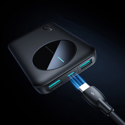 Baterie Externa Joyroom JR-PBF13, 5000mAh, 12W, 1 x USB-C - 2 x USB-A, Neagra