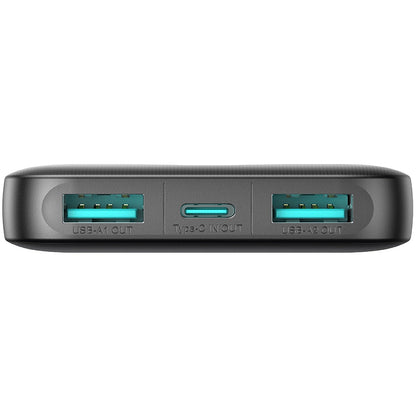 Baterie Externa Joyroom JR-PBF13, 5000mAh, 12W, 1 x USB-C - 2 x USB-A, Neagra