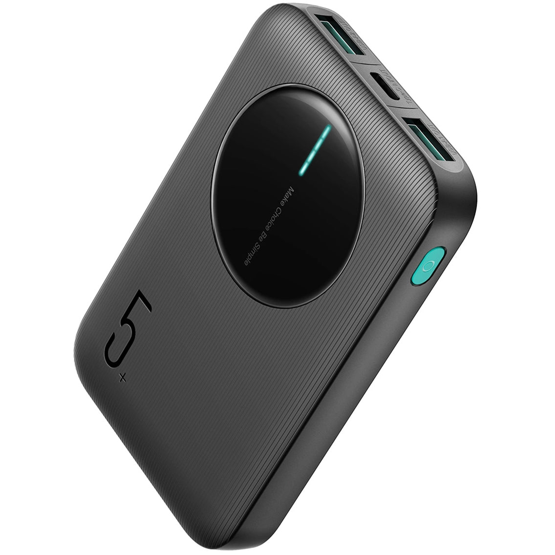 Baterie Externa Joyroom JR-PBF13, 5000mAh, 12W, 1 x USB-C - 2 x USB-A, Neagra