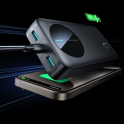 Baterie Externa Joyroom JR-PBF14, 20000mAh, 12W, 1 x USB-C - 2 x USB-A, Neagra