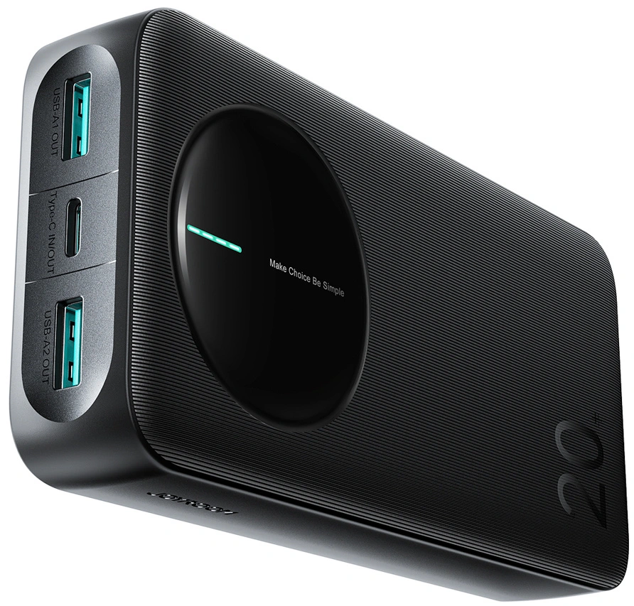 Baterie Externa Joyroom JR-PBF14 Pro, 20000mAh, 22.5W, QC + PD, 1 x USB-C - 2 x USB-A, Neagra