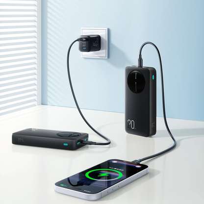 Baterie Externa Joyroom JR-PBF14 Pro, 20000mAh, 22.5W, QC + PD, 1 x USB-C - 2 x USB-A, Neagra