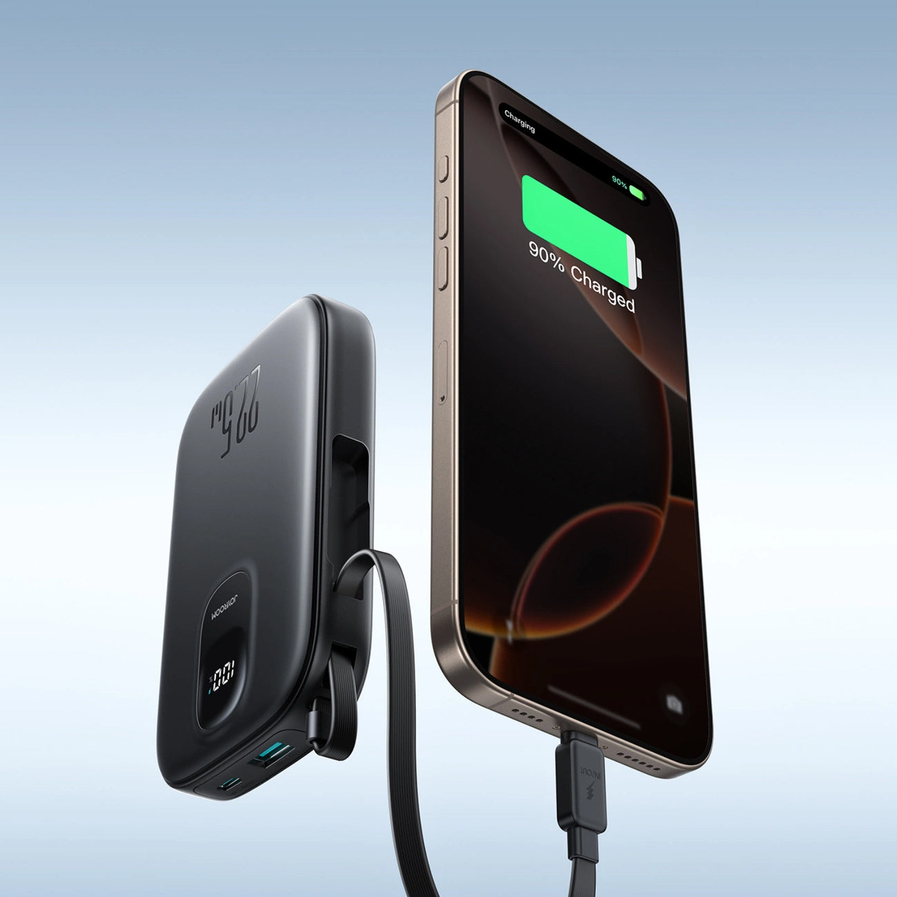 Baterie Externa Joyroom JR-PBF17, 10000mAh, 22.5W, QC + PD, 1 x USB-A - 2 x USB-C, Neagra