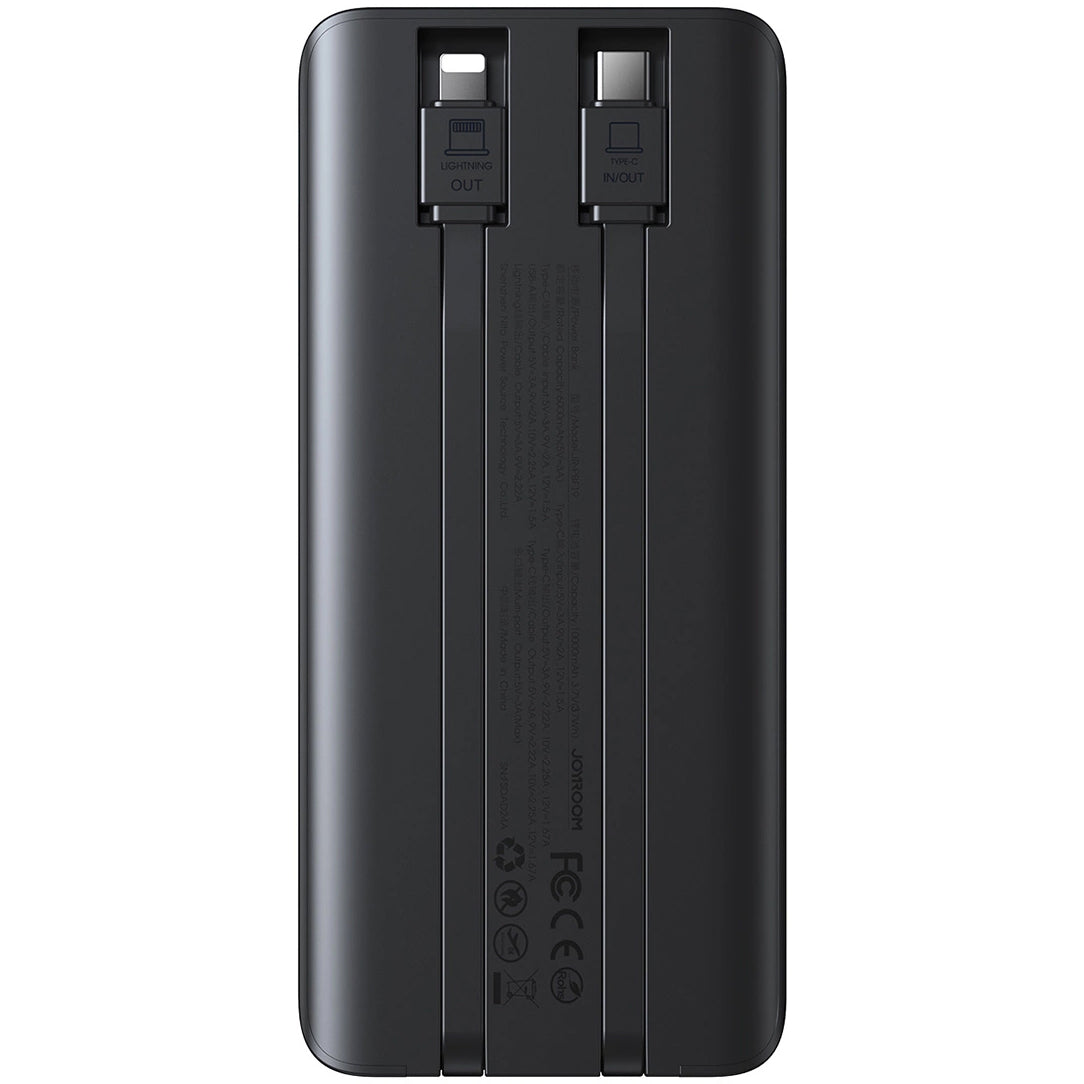 Baterie Externa Joyroom JR-PBF19, 10000mAh, 22.5W, QC + PD, 1 x Lightning - 1 x USB-A - 2 x USB-C, Neagra