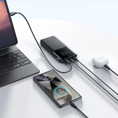 Baterie Externa Joyroom JR-PBF20, 10000mAh, 25W, QC + PD, 1 x USB-C - 2 x USB-A, Neagra