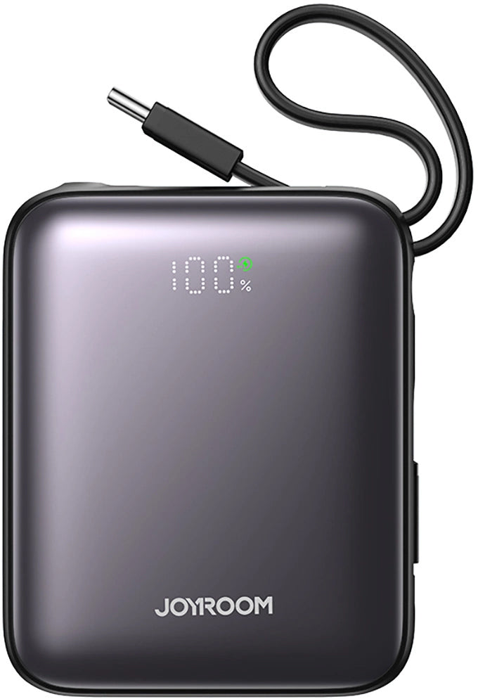 Baterie Externa Joyroom JR-PBF27, 10000mAh, 22.5W, PD, 1 x Lightning - 2 x USB-C, Neagra