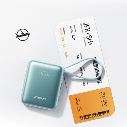 Baterie Externa Joyroom JR-PBF27, 10000mAh, 22.5W, PD, 1 x Lightning - 2 x USB-C, Albastra