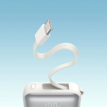 Baterie Externa Joyroom JR-PBF27, 10000mAh, 22.5W, PD, 1 x Lightning - 2 x USB-C, Alba