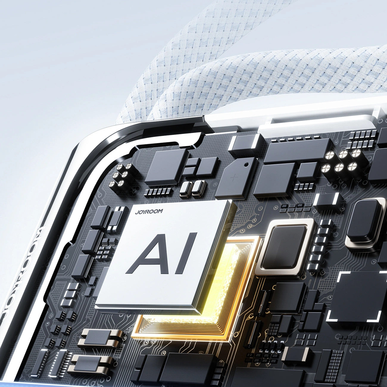 Baterie Externa Joyroom JR-PBF27 Pro, 10000mAh, 30W, QC + PD, 1 x Lightning - 2 x USB-C, Alba