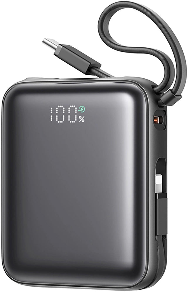 Baterie Externa Joyroom JR-PBF27, 10000mAh, 22.5W, QC + PD, 1 x Lightning - 2 x USB-C, Neagra