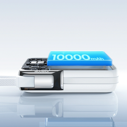 Baterie Externa Joyroom JR-PBF27 Pro, 10000mAh, 30W, QC + PD, 1 x Lightning - 2 x USB-C, Alba