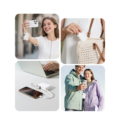 Baterie Externa Joyroom JR-PBF27 Pro, 10000mAh, 30W, QC + PD, 1 x Lightning - 2 x USB-C, Alba