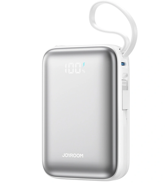 Baterie Externa Joyroom JR-PBF29, 20000mAh, 22.5W, QC + PD, 1 x Lightning - 2 x USB-C, Alba
