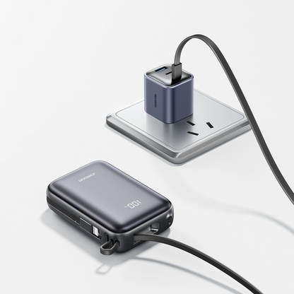 Baterie Externa Joyroom JR-PBF29, 20000mAh, 22.5W, QC + PD, 1 x Lightning - 2 x USB-C, Neagra