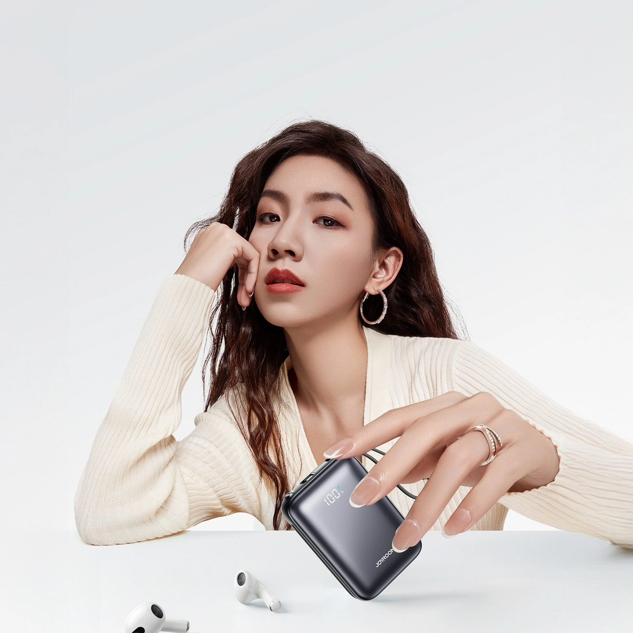 Baterie Externa Joyroom JR-PBF29, 20000mAh, 22.5W, QC + PD, 1 x Lightning - 2 x USB-C, Neagra