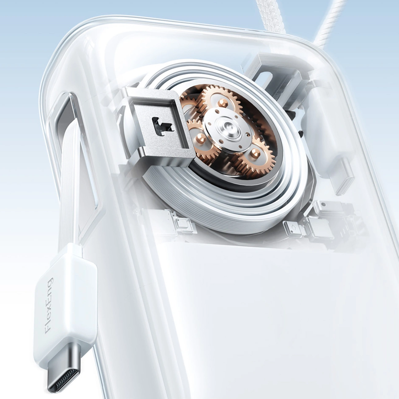 Baterie Externa Joyroom JR-PR2L, 10000mAh, 35W, QC + PD, 1 x Lightning - 1 x USB-C, Alba