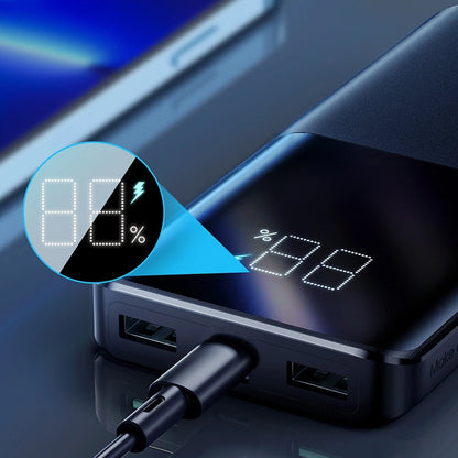 Baterie Externa Joyroom JR-QP191, 10000mAh, 22.5W, QC + PD, 1 x USB-C - 2 x USB-A, Neagra